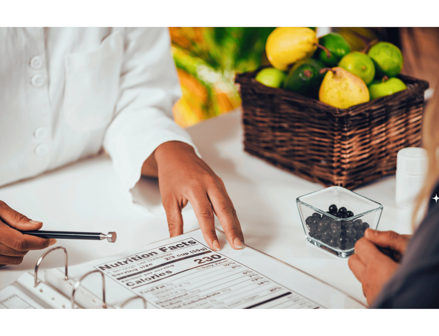 Healthy meal with fruits and vegetables illustrating the connection between nutrition and mental health – NVelUp Blog